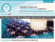 Tablet Screenshot of plc-awards.co.uk